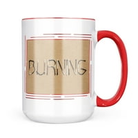 Неойнблонд изгаряне на мачове Изгаряне на огнена чаша Подарък за любители на чай за кафе
