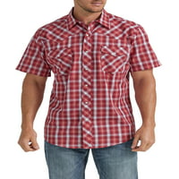 Вранглер® мъжки и големи мъже редовен годни къс ръкав Западна риза, размери с-5ХЛ