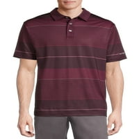 Бен Хоган мъжки и големи мъжки изпълнение къс ръкав раирана голф поло риза, до размер 5ХЛ