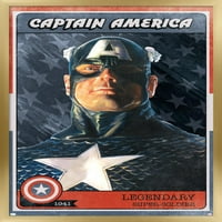 Marvel Comics - Плакат за стена на Captain America Card, 22.375 34