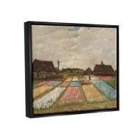 Ступел индустрии крушки полета в Холандия Винсент Ван Гог класически живопис Живопис реактивен Черен плаваща рамка платно печат стена изкуство, дизайн от един1000 бои