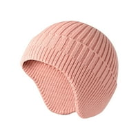 Шапки възрастни унизионни шапки комфорт топла зимна шапка за спортна шапка на открито розово розово