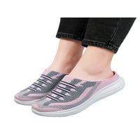 Rotosw Женски маратонки за пешеходни мрежести летни обувки за приплъзване на мулета затворени чехли на пръсти Размер 5-10