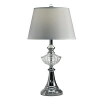 Dale Tiffany Traditional 26 1-Light Sable Lamp, бяло
