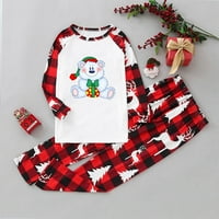 Намалени и клирънс продажба семейство мач Коледа печат Пижами комплект жени мъже детски спално облекло спално облекло за деца