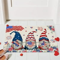 Деня на независимостта на беззъбия одеяло се рустик американски патриотик и флаг цветни флорални вътрешни врати на юли патриотичен подров с нисък профил килим за домашен офис хвърляне на одеяло възел