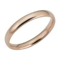 Бижута минималистичен Дамски 14к Розово злато джолан подреждане миди пръстен