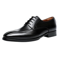Mortilo Mens обувки Cl IC Business Shoes Retro Casual Solid Color Color Up обувки, подарък