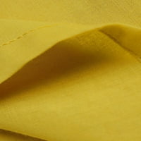 Бомотоо жени ежедневни макси рокли полка точка секси рокля празник свободни рокли на екипажа на екипажа жълт 2xl