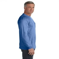 Комфорт цветове възрастни тежка категория РС Дълъг ръкав джобна тениска-С4410
