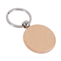 Празни кръгли дървени вериги от дърва на ключовете могат да гравират подаръци на сам