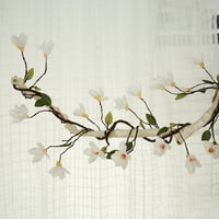 Nyidpsz изкуствено магнолия цветна гирлянда, висяща лоза с бяло цвете от магнолия за сватбена арка стена фон за декорация на градината на дома