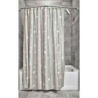 дизайн Звезда плат завеса за душ, сиво и бяло