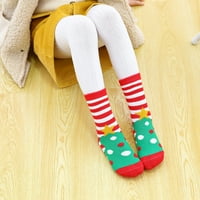 4-12y детско момче момиче коледни чорапи Дете Тери, облицовано топло чорапи 锛孭 ack от 5