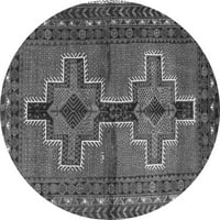 Ahgly Company Indoor Round Персийски сиви традиционни килими, 3 'кръг