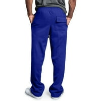 Quealent мъжки панталони джоги за мъже тънък сут панталони проследяват панталони панталони панталони с джобове, син 4xl