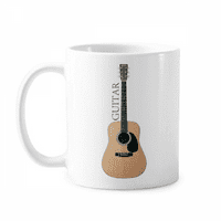 Инструмент за китара, който свири музикална халба керамика Cerac Coffee Porcelain Cup Максимални съдове