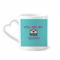Моята кралица Royal Regina Majesty Mug Coffee Cerac Drinkware Glass Heart Cup