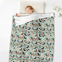 Одеялото за малко дете за момчета момичета леко бебе деца одеяло сладки меки кучета одеяла удобни руни