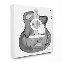 Ступел индустрии китара Абстрактен акварел модел живопис платно стена изкуство, 40, Отани Уорън