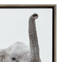Кейт и Лоръл Силви Сафари колекция Животни рамкирани платно стена изкуство от Ейми Питърсън Арт Студио набор от сиво Декоративно животинско изкуство за стена