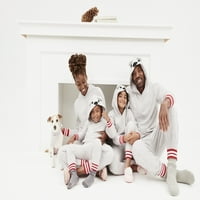 Весели Пижами съвпадение семейство Коледа пижама мъжки полярна мечка пижама комплект, 2-парче