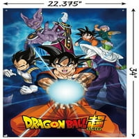 Dragon Ball Super - Групи плакат за стена с бутални щифтове, 22.375 34