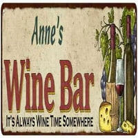 Anne's Wine Bar Home Decor Metal Gift Sign 108240052086