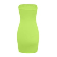 Жени Bodycon Dress-без ръкави Mini Warp рокля извън рамото секси нощен клуб рокли солидно зелено 6