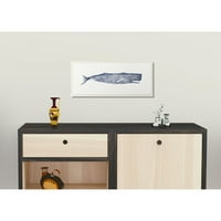 Колекцията за домашен декор на FUPELL Classic Whale Watercolor Illustration Wall Art