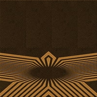 Ahgly Company вътрешен правоъгълник с шарени седло кафяви килими, 4 '6'