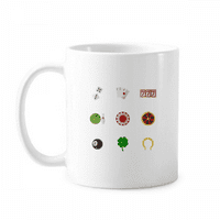 Казино малки елементи Илюстрация халба керамика Cerac Coffee Porcelain Cup Максимални съдове