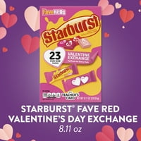 Starburst Favereds Valentines Fruit Chakes Candy, Размер на споделяне - 8. Oz Box