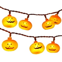 Cuoff Halloween Decor Фантастична светодиодна струна светлини Ation Accessories Lamp Horror Home Decor Жълто