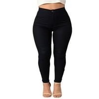 BMNMSL Нови дами жени с висока WSISTED Skinny Jeans PANTS Размер