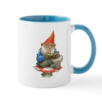 Cafepress - чаша Gnome - унция керамична чаша - чаша за чай за новост кафе