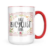 Neonblond Честит флорален граничен велосипедист Подарък за любители на чай за кафе