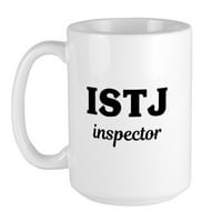 Cafepress - ISTJ инспектор Myers Briggs Личностни чаши - унция керамична голяма халба