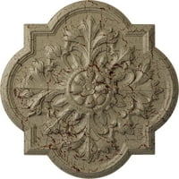 Екена Милуърк 20 од 3 4 П Бонети таван медальон, ръчно изрисуван пустинята Гоби пращене