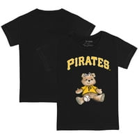 Малко дете мъничко черно питсбъргски пирати момиче плюшено тениска