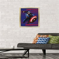Marvel Shape of A Hero - Captain America Wall Poster, 14.725 22.375