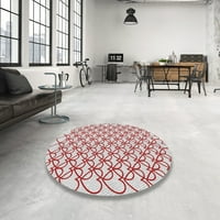 Ahgly Company Machine Pashable Indoor Square Transitional Cherry Red Area Rugs, 3 'квадрат