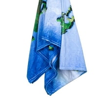 Koltose от Mash - одеяло за хвърляне на карта на световната карта, плат от руно, XL 50 ”60”, машинно миещо се