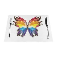 Тъкани разпоредби на комплект, цветни абстрактни маси за пеперуди измити топлоустойчиви разположения