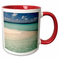 3дрос Белиз, Карибско море. Гоф Кайе, остров на брега на Белиз Сити. - Два тона червена чаша, 11-унция