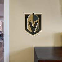Фатхед Вегас Златни рицари: лого-голям Официално лицензиран НХЛ сменяем Стикер за стена