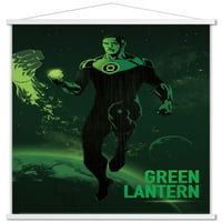 Комикси: Dark Artistic - Green Lantern Wall Poster с магнитна рамка, 22.375 34
