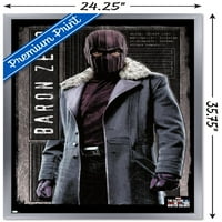 Marvel Television Falcon и Winter Soldier - Baron Zemo Wall Poster, 22.375 34