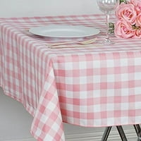 Rose Square Gingham checkered Polyester tablecloth таблица спално бельо сватбени партита събития декорации