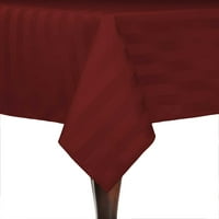 Ultimate Textile Satin -Stripe квадратна покривка - за сватба и кетъринг, хотел или домашна употреба, тухлена ръжда червено